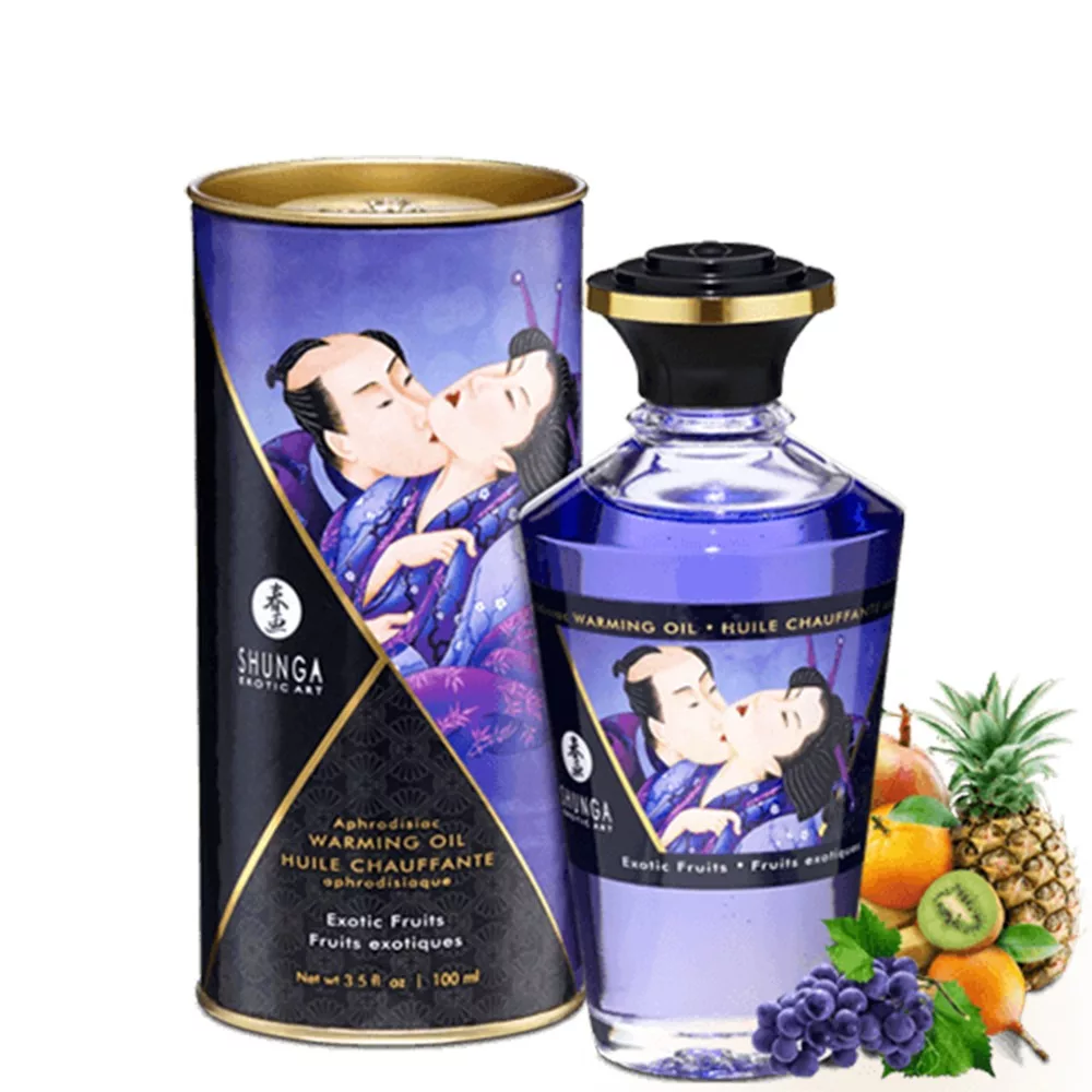 Huile chauffante fruits exotiques comestible 100ml