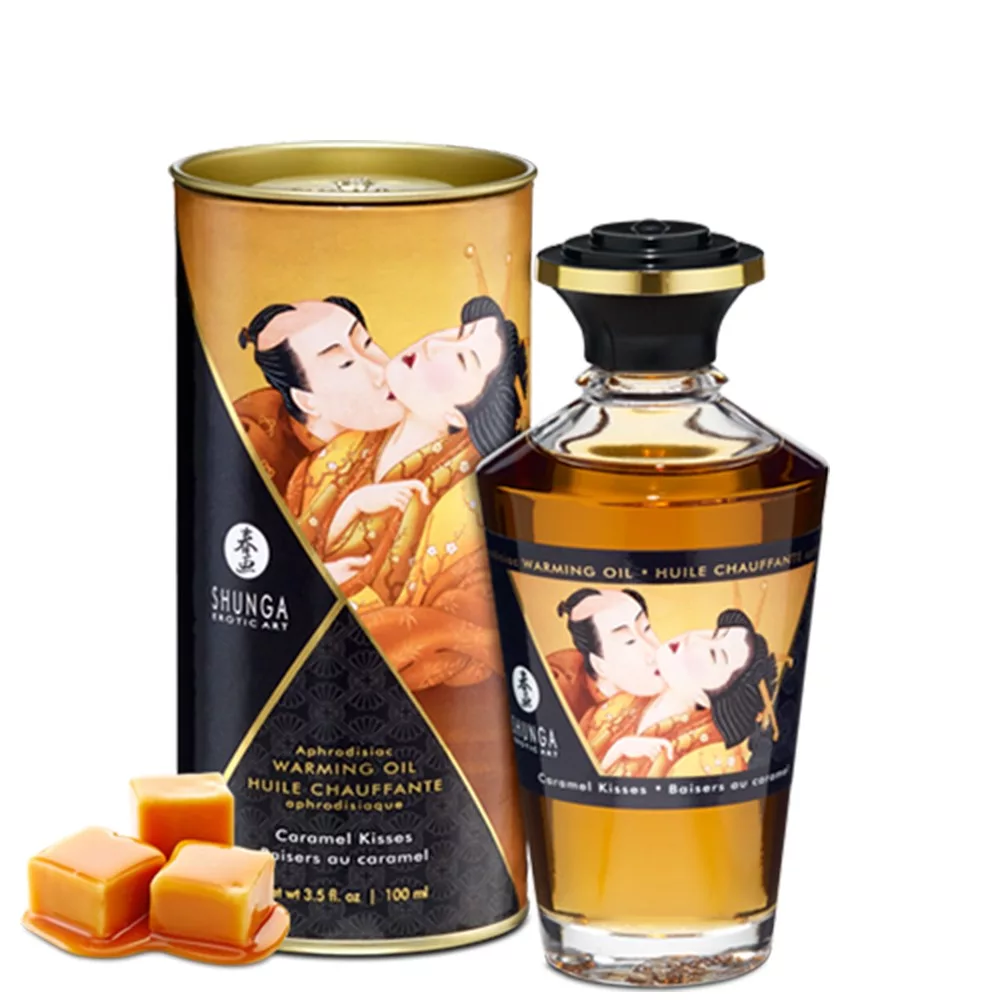 Huile chauffante caramel comestible 100ml