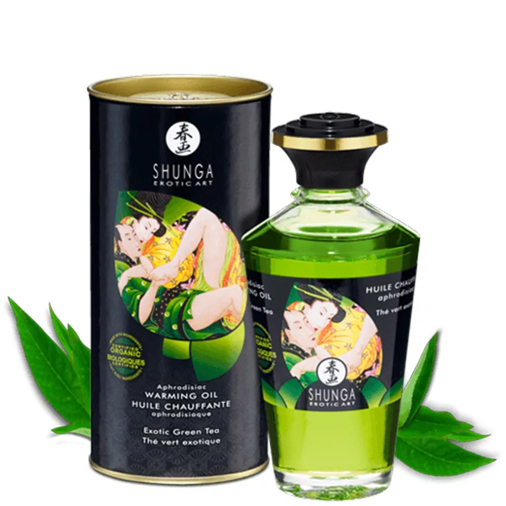 Huile chauffante bio thé vert comestible 100ml