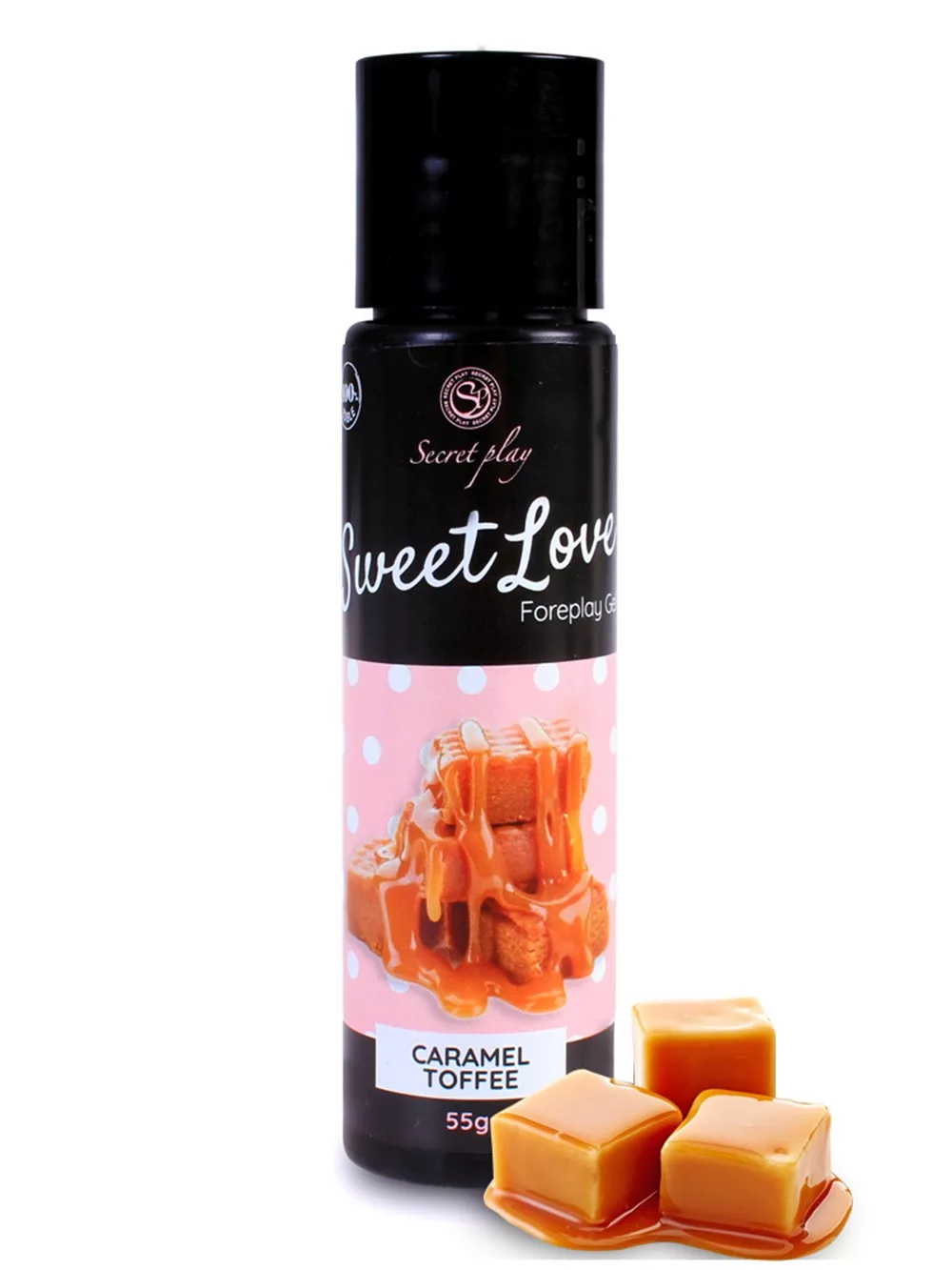 2 en 1 Gel de massage et lubrifiant caramel 100% comestible