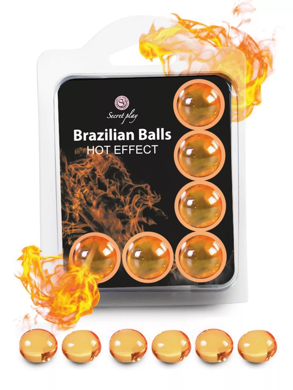 Boules de massage Brésiliennes effet chaleur x6