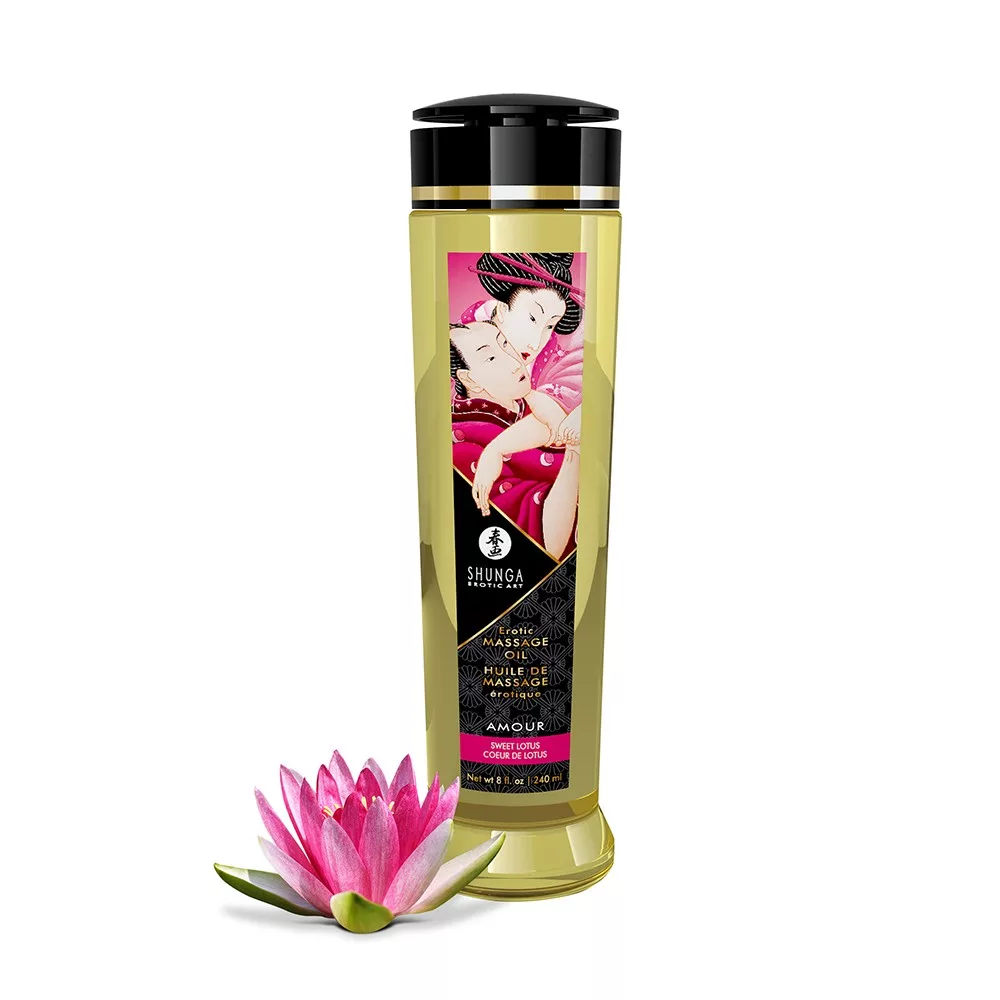 Huile de massage aphrodisiaque Coeur de Lotus 240ml