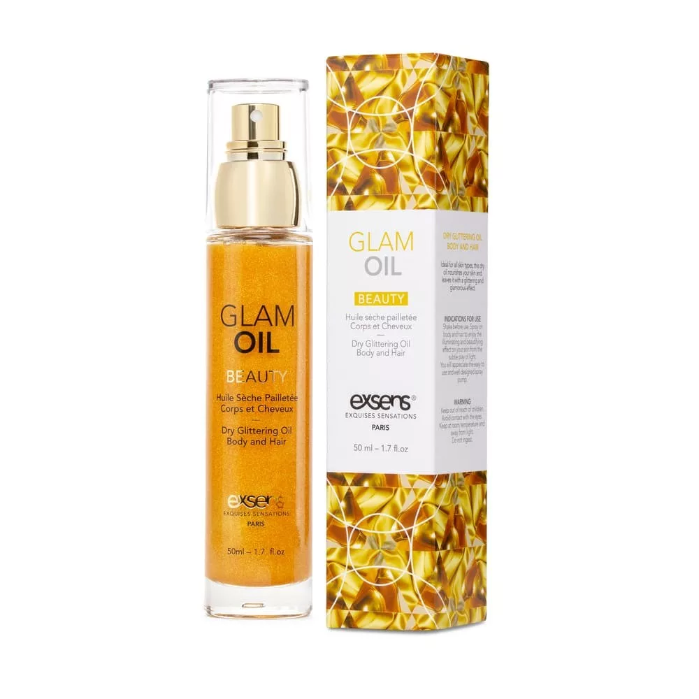 Huile sèche pailletée corps et cheveux 50ml