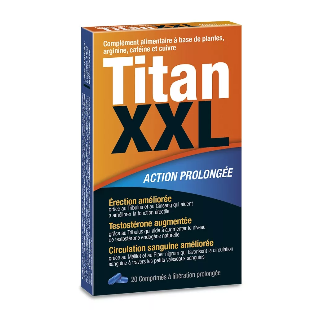 TitanXXL Stimulant sexuel 20 comprimés