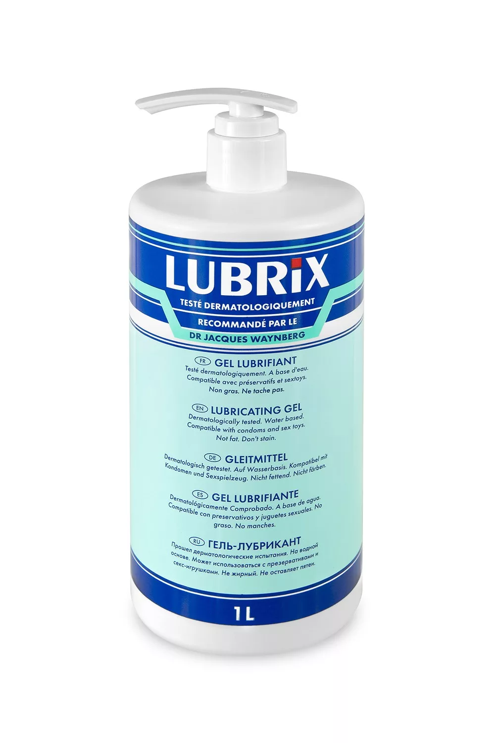 Gel lubrifiant 1 litre à base d'eau Lubrix