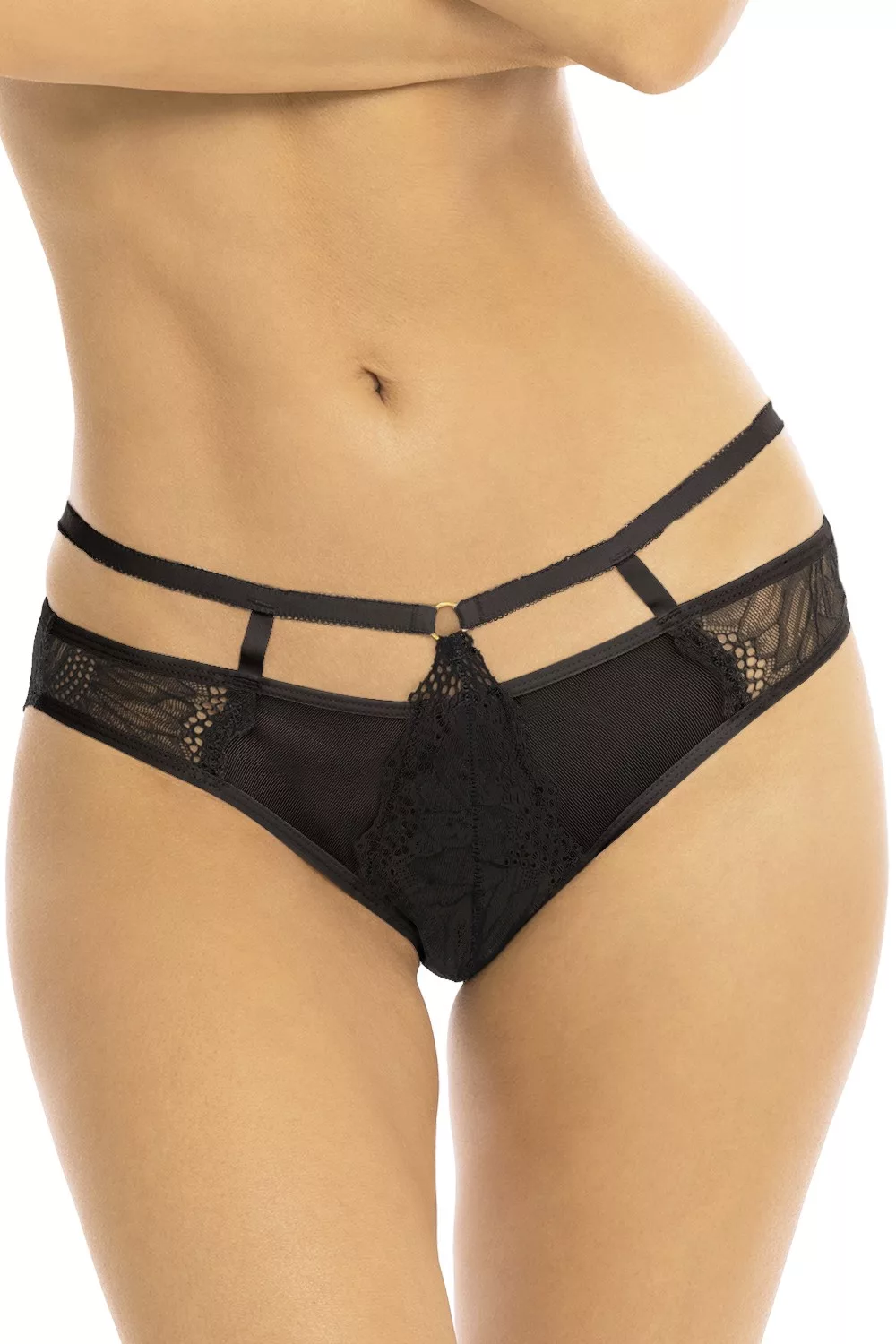 Culotte échancrée noir
