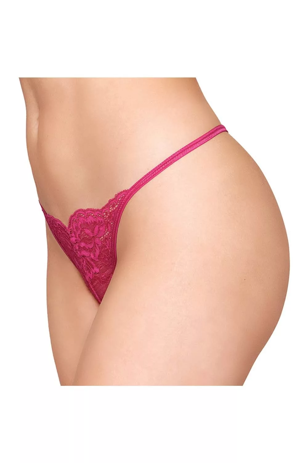 String ficelle rouge avec chaine strass