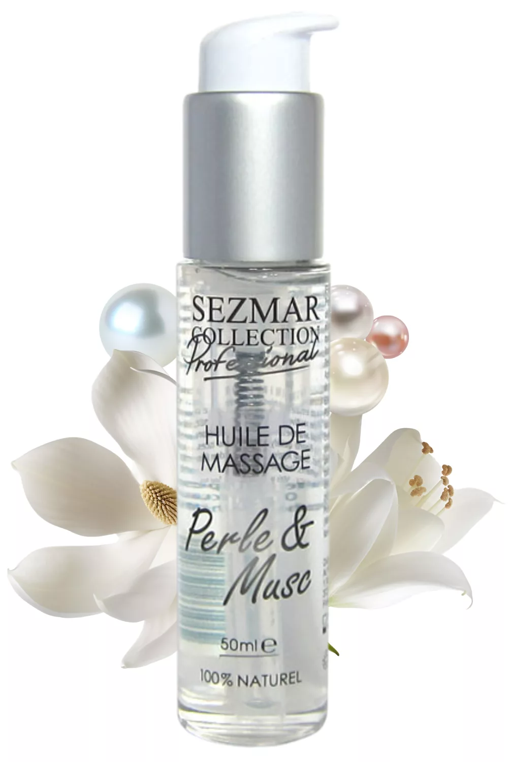 Huile de massage professionnelle Perle & Musc 100% naturelle 50 ml