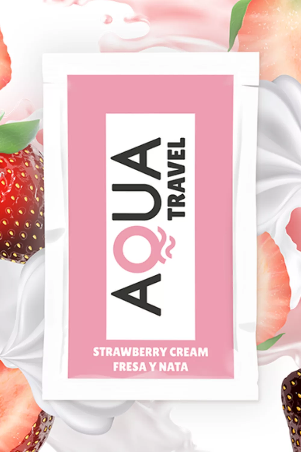 Dosette lubrifiant à base d'eau saveur fraise à la crème 6 ML