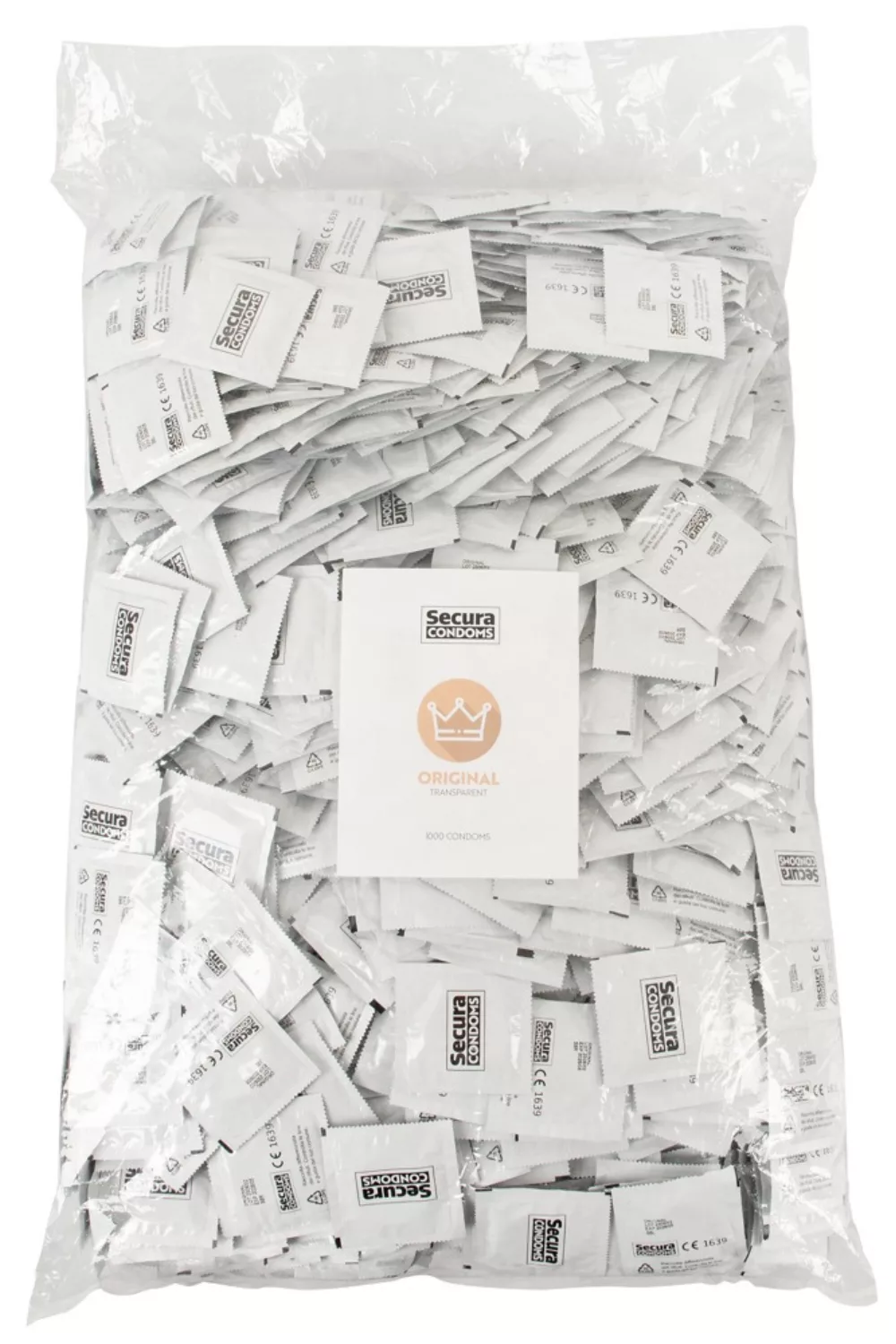 Lot de 1000 préservatifs latex lubrifiés 53 mm