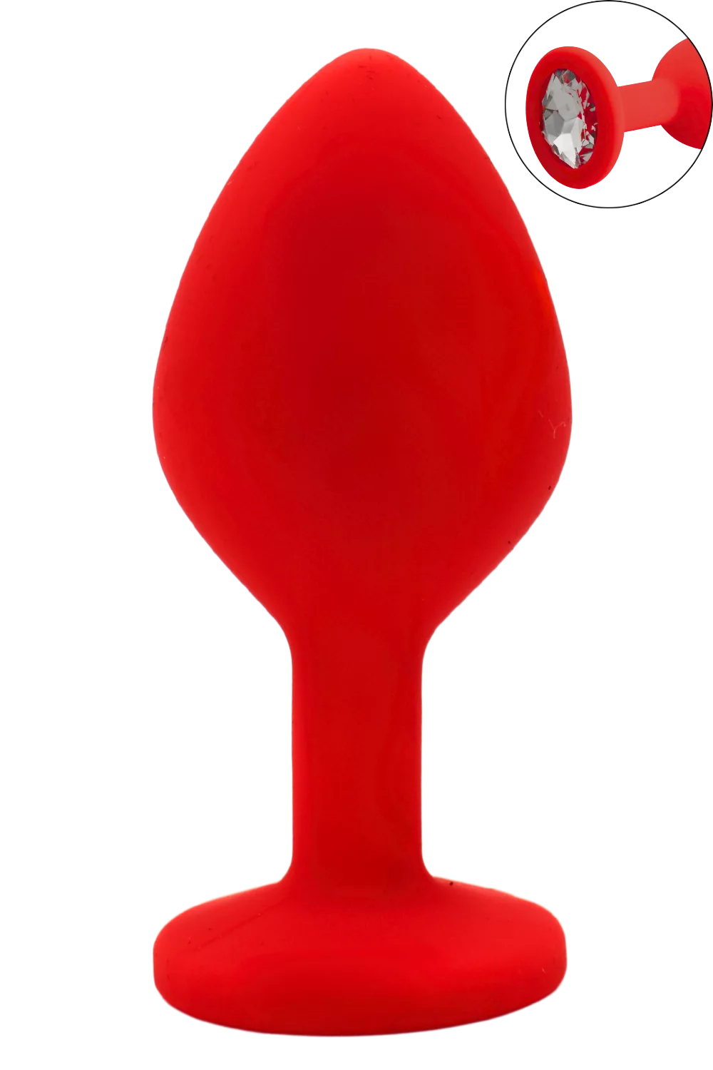 Plug rouge bijou cristal Medium CHERRY