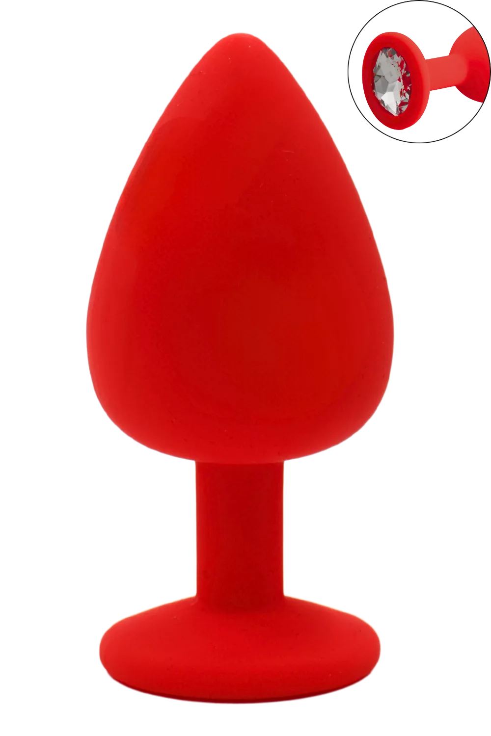 Plug rouge bijou cristal Large CHERRY