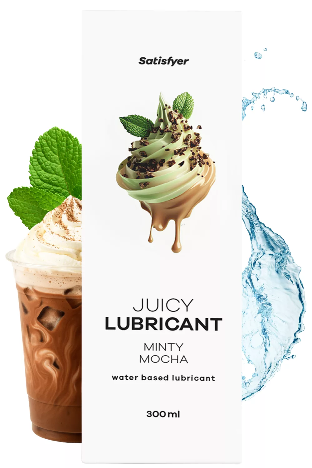 Lubrifiant à base d'eau Mochaccino mentholé 300 ml Satisfyer