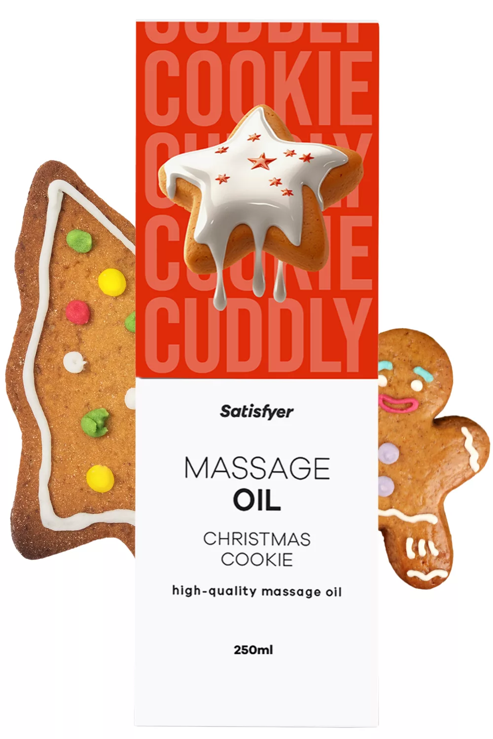 Huile de massage Cookie de Noël 250 ml Satisfyer