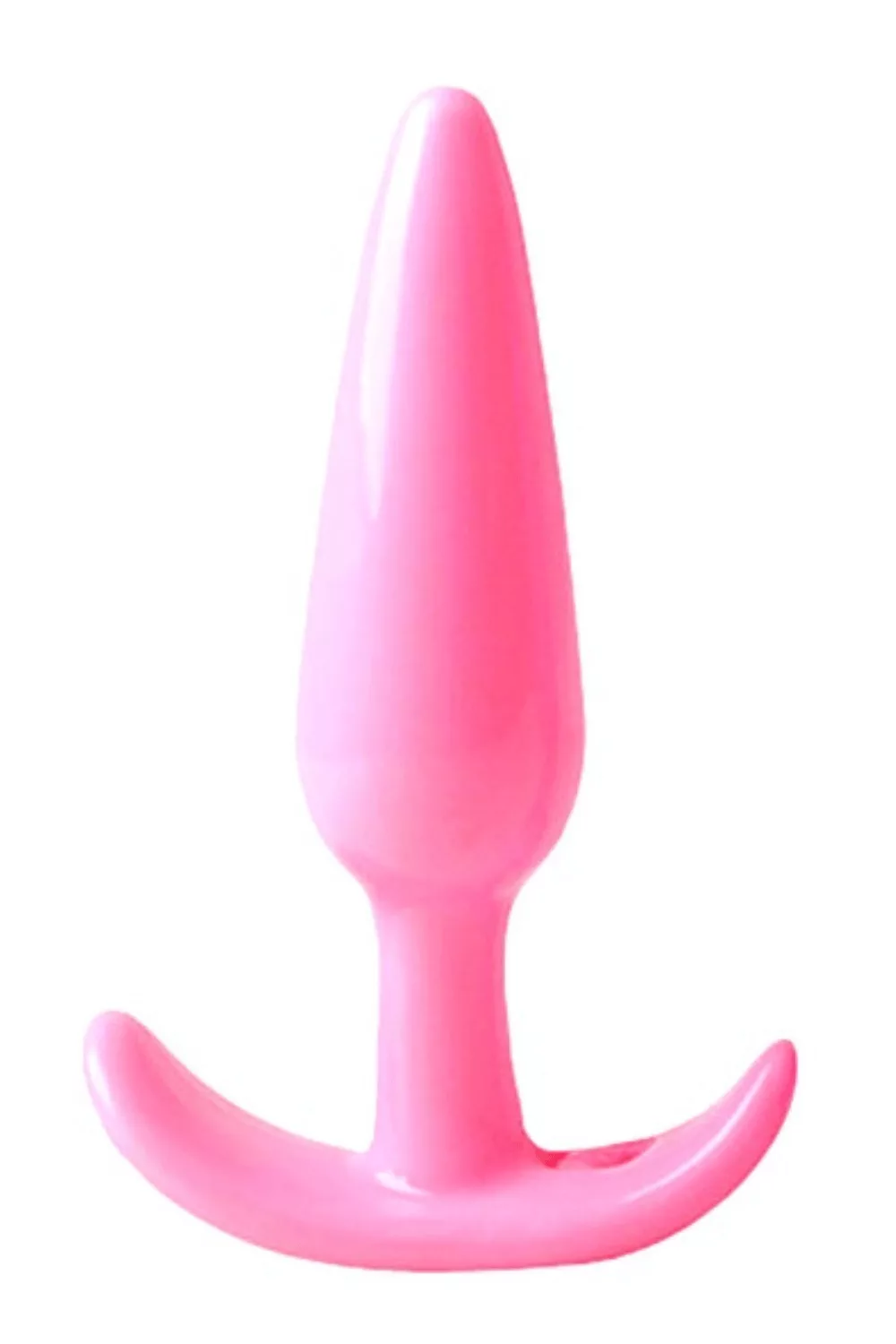 Plug anal rose souple base évasée Pocket Pleasure + 1 dosette lubrifiant