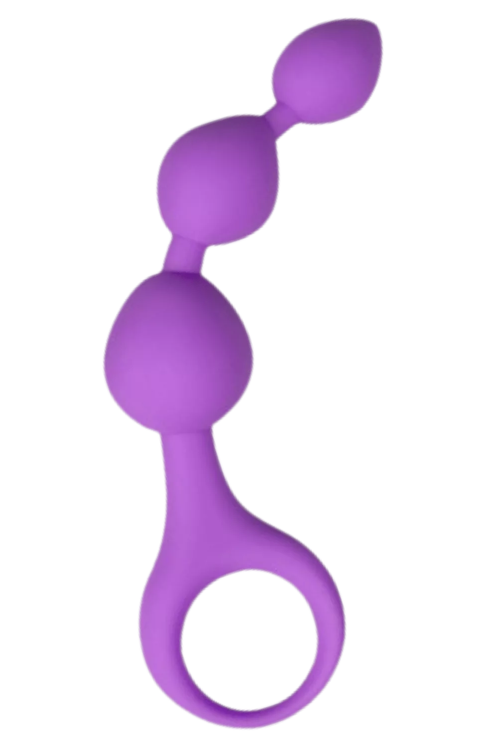 Chapelet anal 3 boules violet silicone 15 cm Pocket Pleasure + 1 dosette lubrifiant