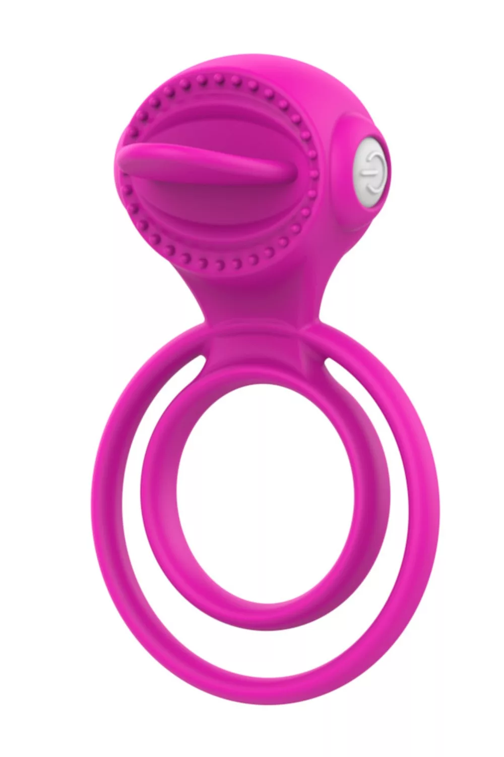 Anneau vibrant 1 seul mode de vibration très extensible rose Pocket Pleasure + 1 dosette de lubrifiant
