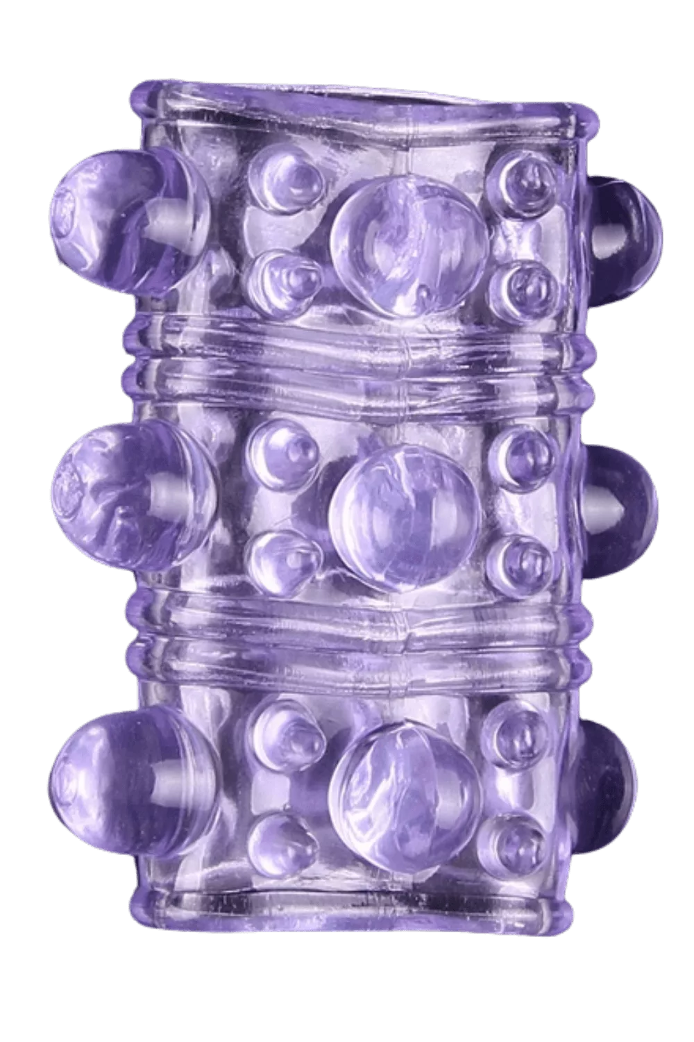 Gaine Pénienne Picots Violette + 1 dosette lubrifiant — Pocket Pleasure