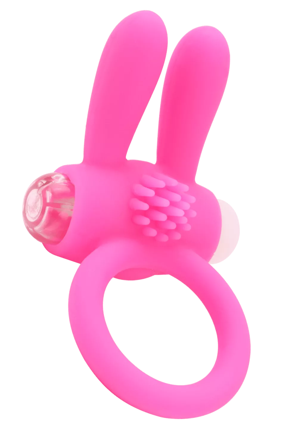 Anneau Vibrant Rabbit Rose Silicone + 1 dosette de lubrifiant — Pocket Pleasure
