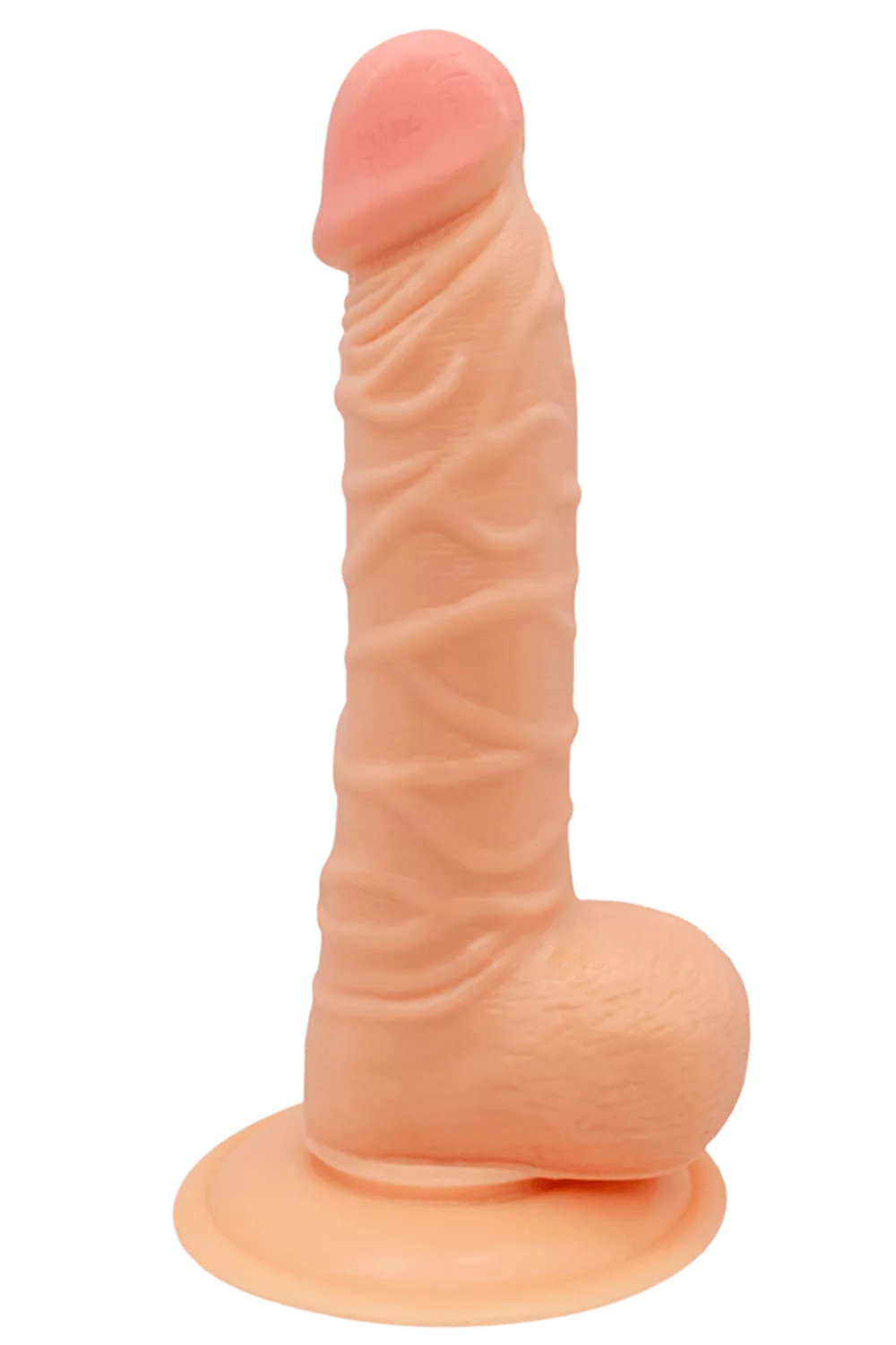 Gode Réaliste Ventouse avec Testicules + 1 dosette de lubrifiant — Pocket Pleasure