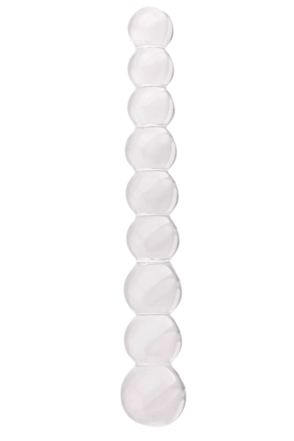 Chapelet Anal en Verre Transparent + 1 dosette de lubrifiant — Pocket Pleasure
